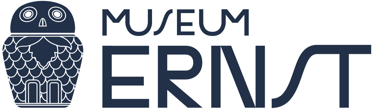 museum ERNST logo blå